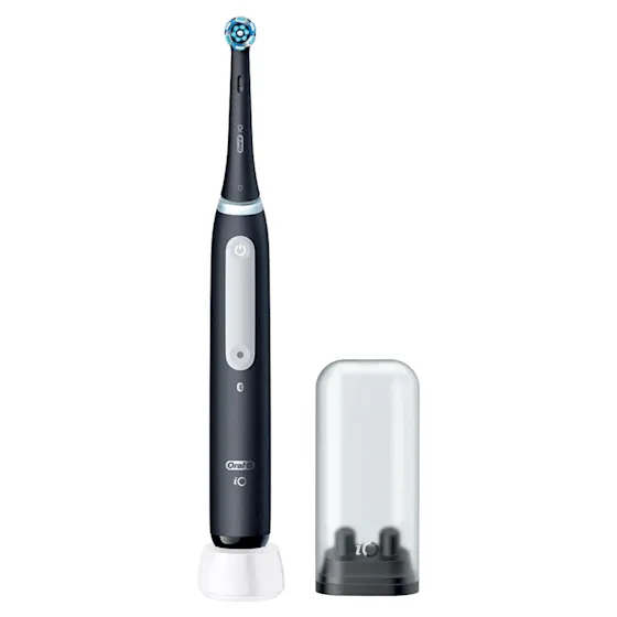 iO3 Bundle: Oral-B iO Series 3 Matt Black mit 2 Ultimative Reinigung Aufsteckbürsten