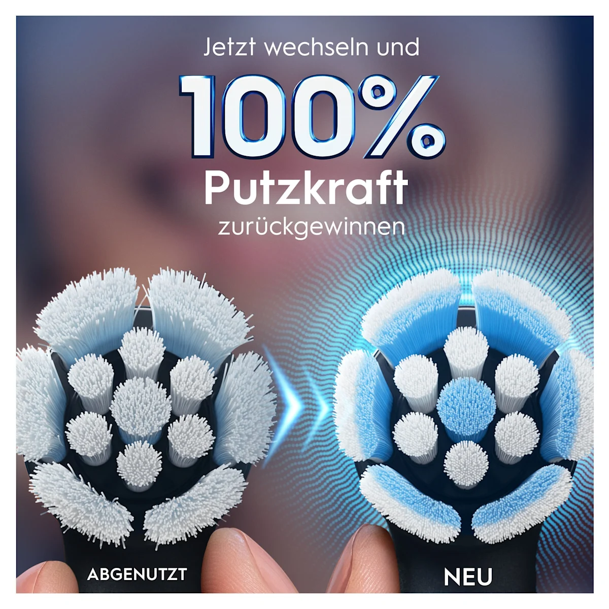 Oral-B iO Aufsteckbürsten, 8 Stück, Verpackung mit dem Hinweis "24 Monate sanfte Reinigung".