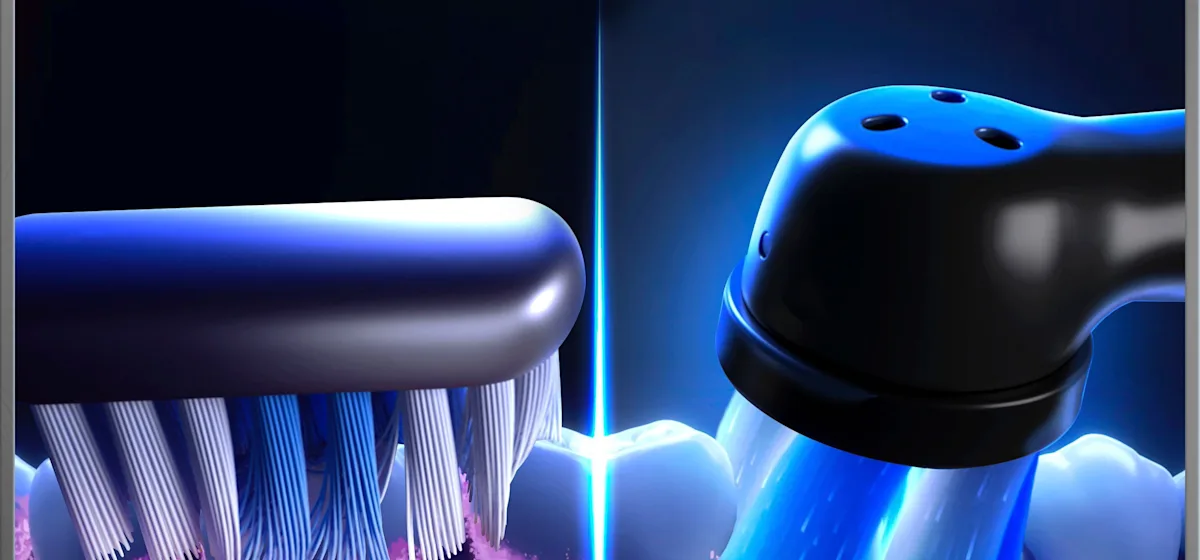 Oral-B iO 10 Ultimate Zahnbürste, mit Verpackung und Zubehör, hervorgehoben als Oral-B's beste Zahnbürste.