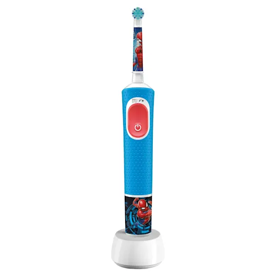 Oral-B PRO Kids elektrische Zahnbürste mit Marvel Spider-Man Design und Verpackung, für Kinder ab 3 Jahren. 