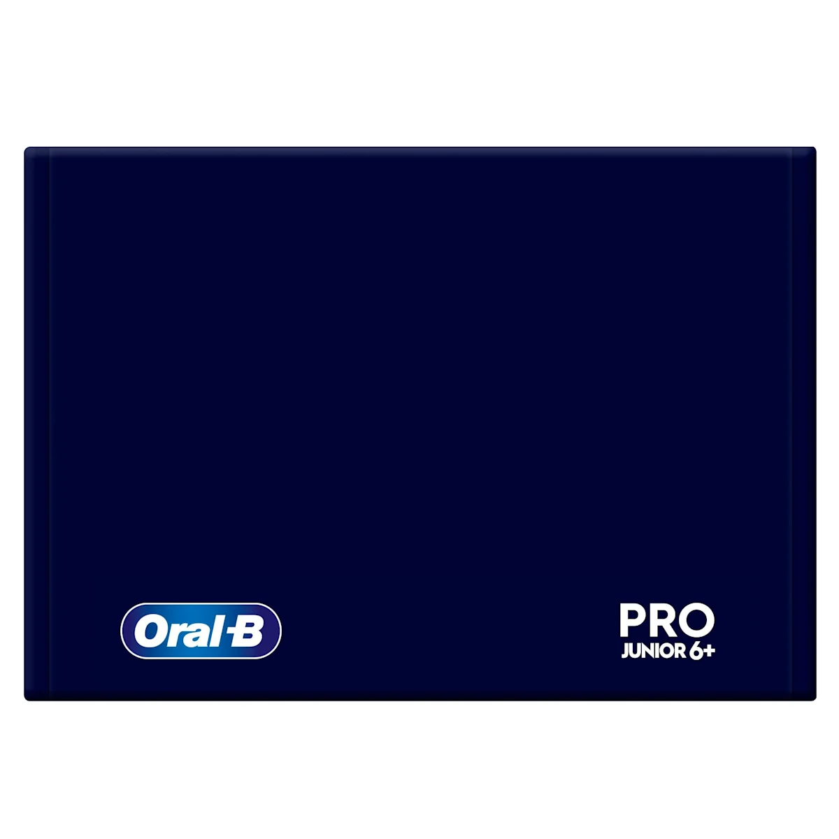 Oral-B PRO Junior 6+ elektrische Zahnbürste mit Verpackung, die 3D Reinigung hervorhebt.