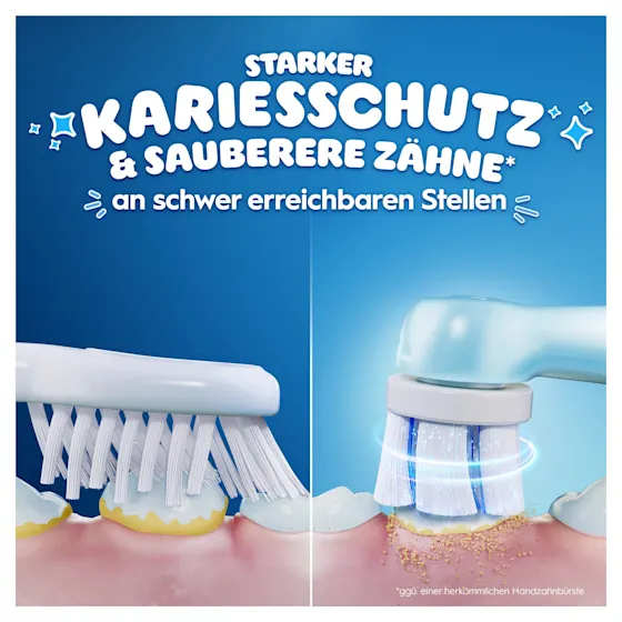 Oral-B iO Kids elektrische Zahnbürste mit Disney Stitch-Motiv, geeignet für Kinder ab 6 Jahren, inklusive Reiseetui.