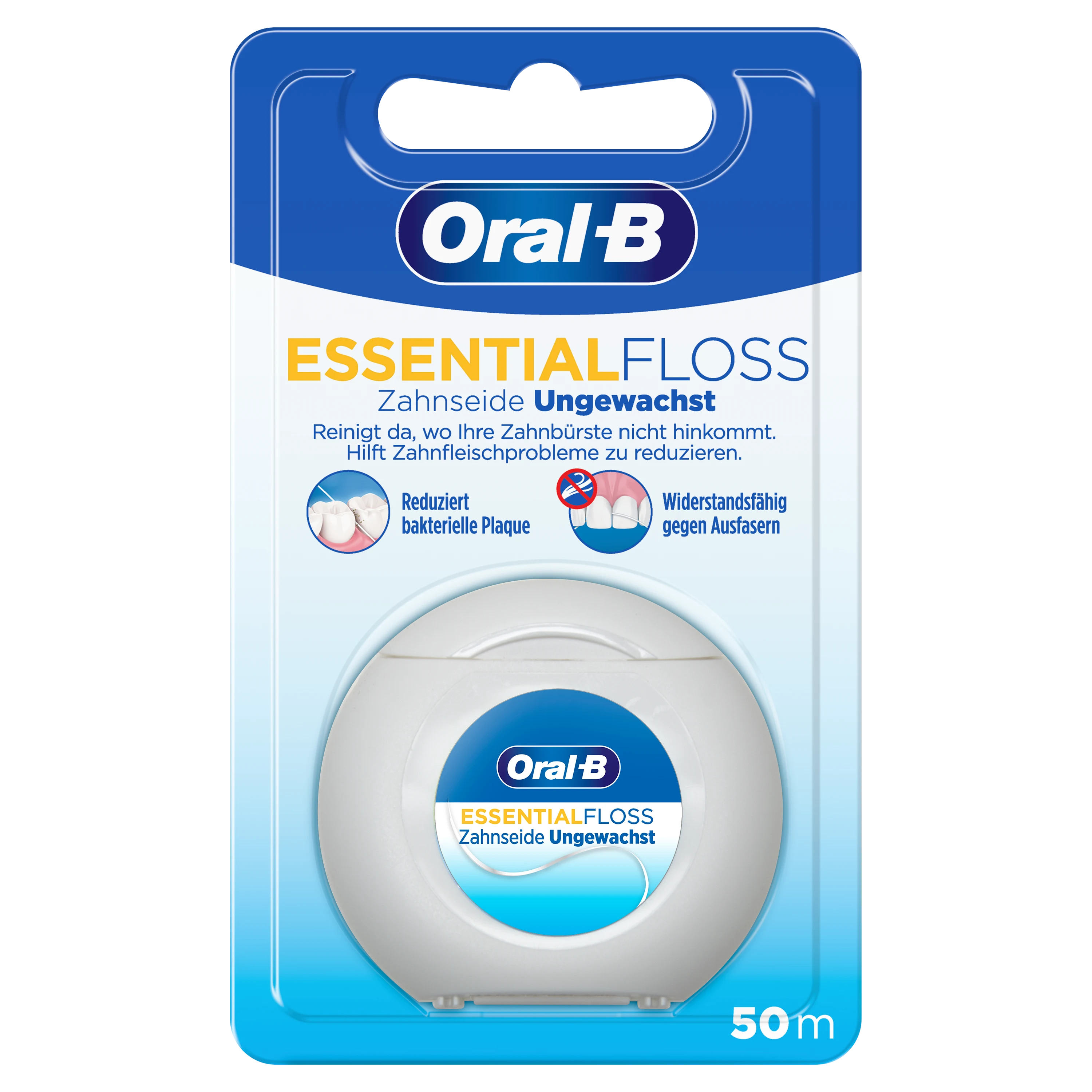 Oral-B Essentialfloss Zahnseide ungewachst 