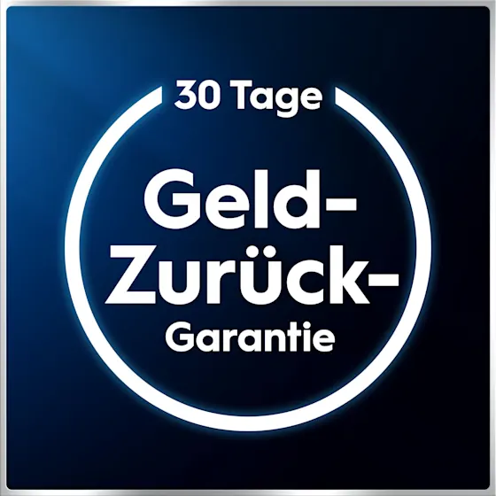 Oral-B iO6 elektrische Zahnbürste mit Verpackung, die geführte Reinigung mit der App hervorhebt, damit keine Stelle ausgelassen wird. Mit Made in Germany Anhänger.