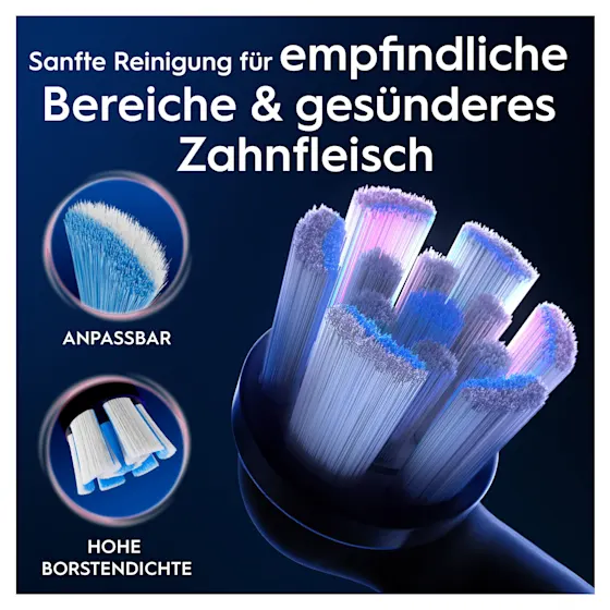 Oral-B iO Aufsteckbürsten, 8 Stück, Verpackung mit dem Hinweis "24 Monate sanfte Reinigung".