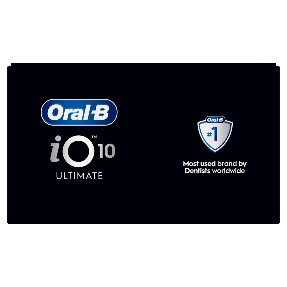 Oral-B iO 10 Ultimate Zahnbürste, mit Verpackung und Zubehör, hervorgehoben als Oral-B's beste Zahnbürste.
