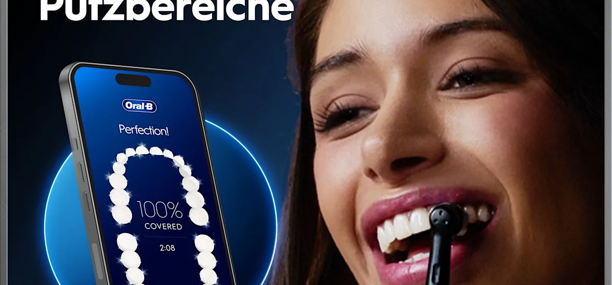 Oral-B iO 10 Ultimate Zahnbürste, mit Verpackung und Zubehör, hervorgehoben als Oral-B's beste Zahnbürste.