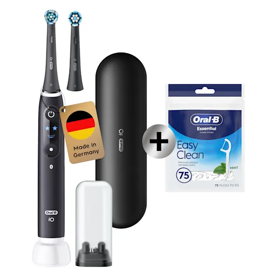 Oral-B iO Series 6 Black Lava mit Zahnseide Sticks