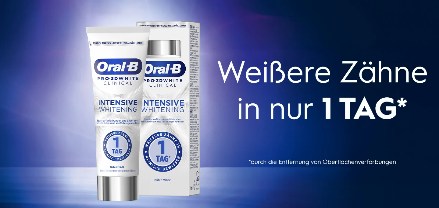 Weißere Zähne schon nach 1TAG