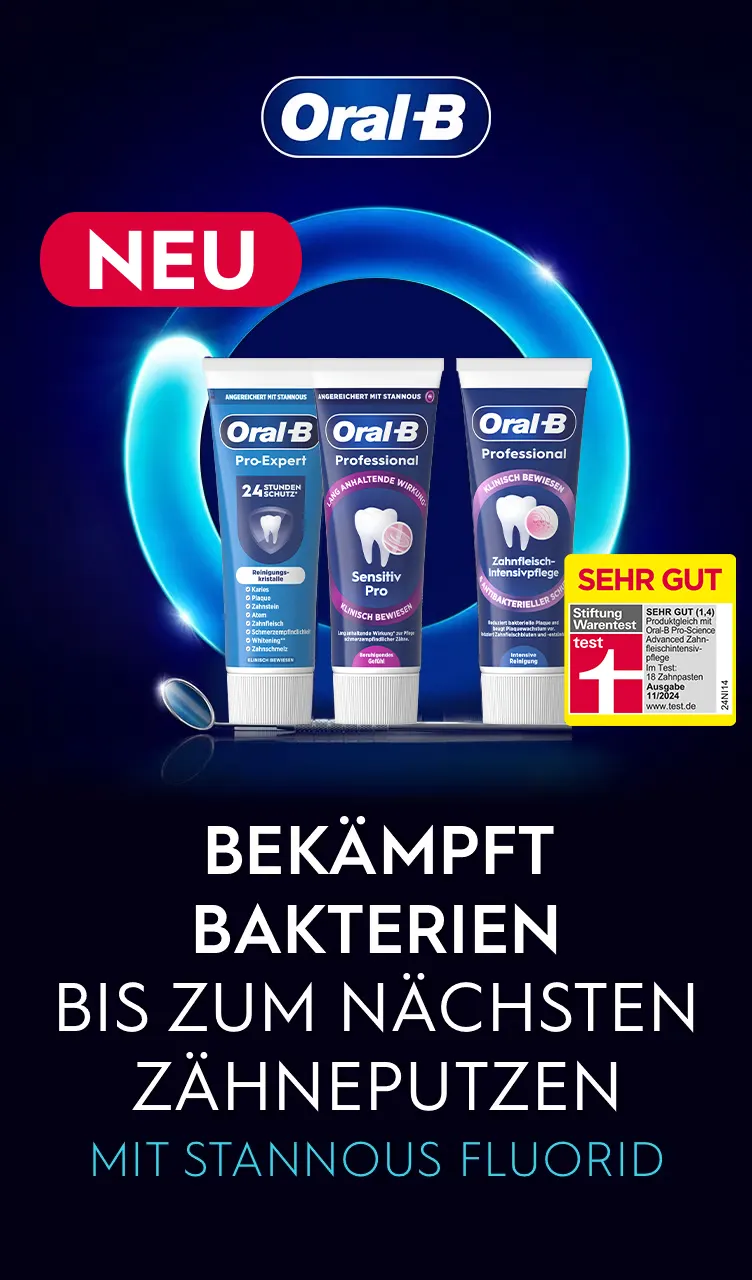 Bakterien auch zwischen dem zähneputzen bekämpfen