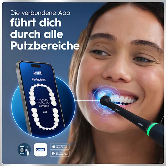Oral-B iO Series 6 Black Lava mit Zahnseide Sticks
