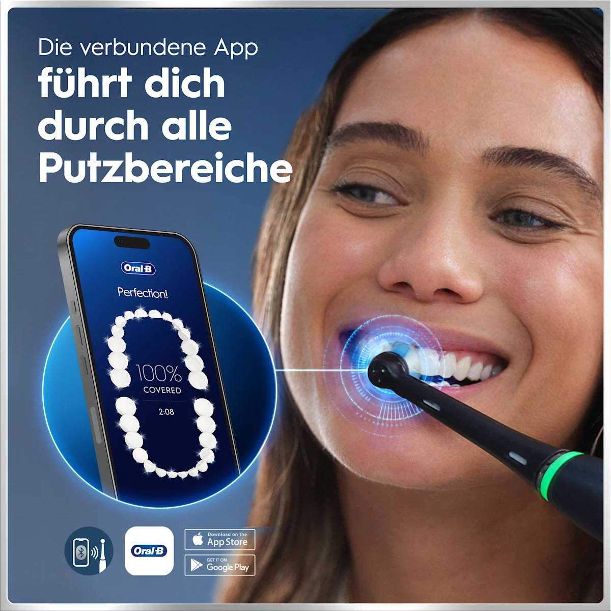 Oral-B iO Series 6 Black Lava mit Zahnseide Sticks