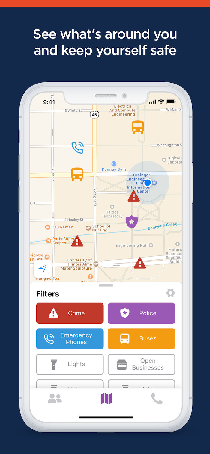 Cut to the Case SafeMaps Feature - See What's Around You