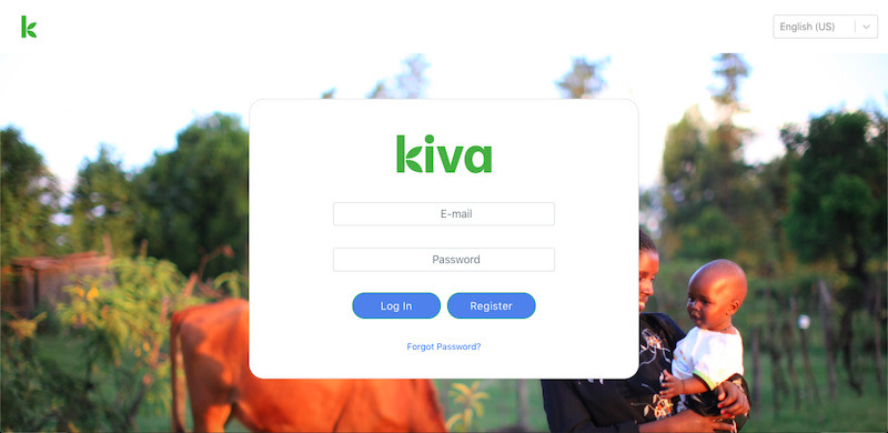 Kiva Portfolio Tool Feature - Login Page