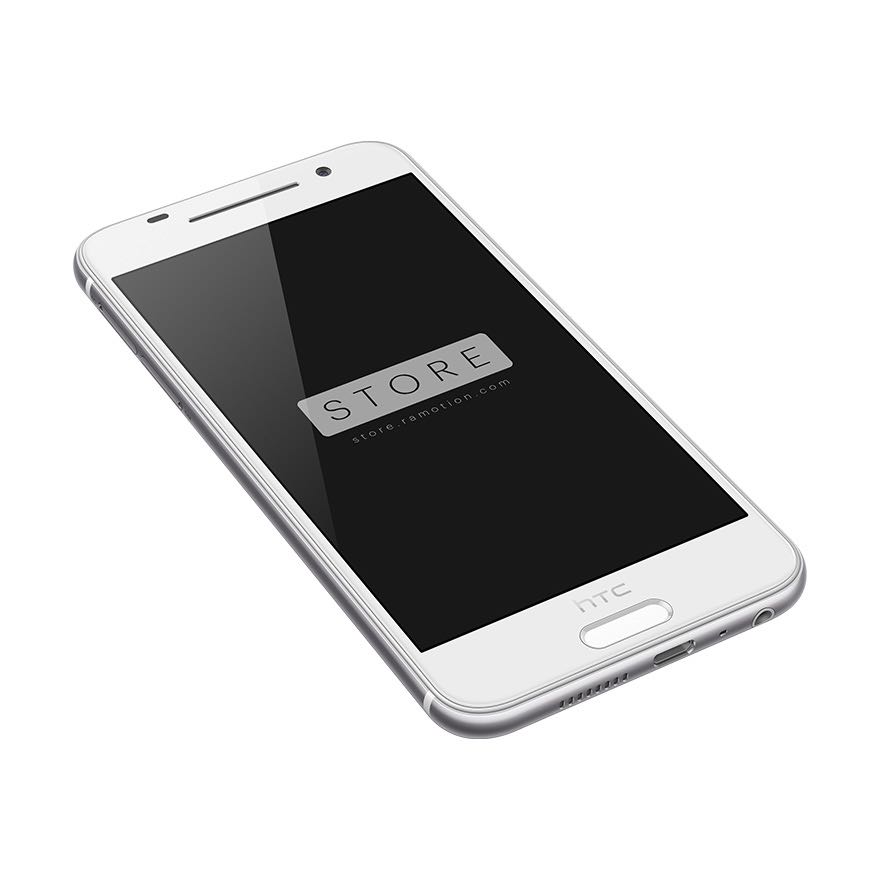 HTC One A9 Opal Silver Perspective Left Mockup