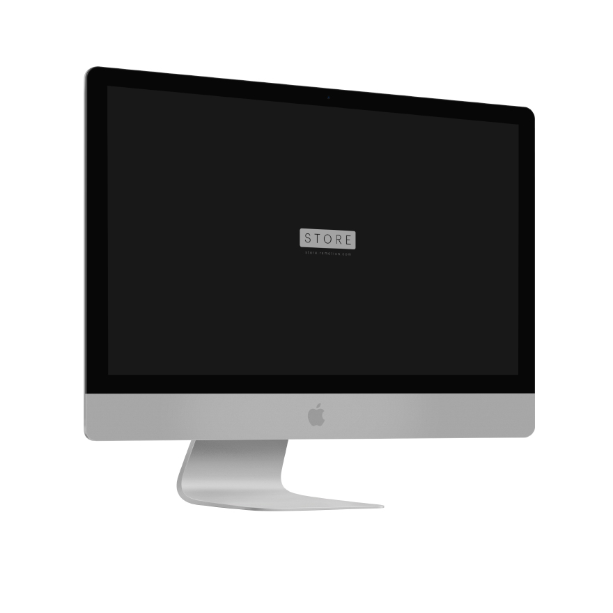 iMac Pro Silver Left PSD Mockup