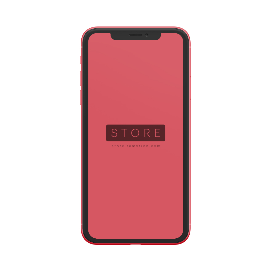 iPhone XR Red Portrait Mockup