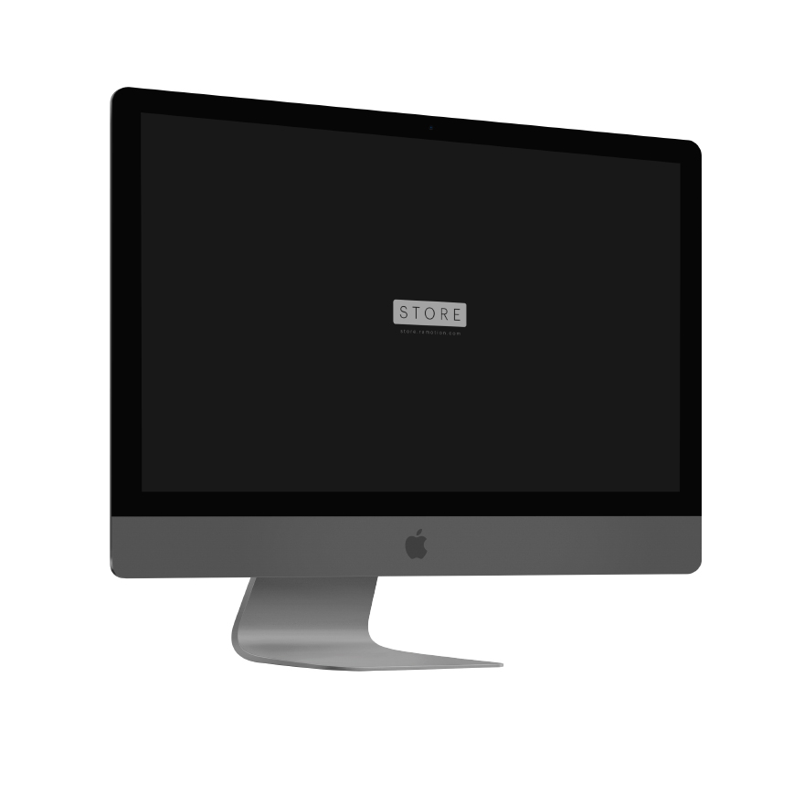 iMac Pro Space Gray Left PSD Mockup