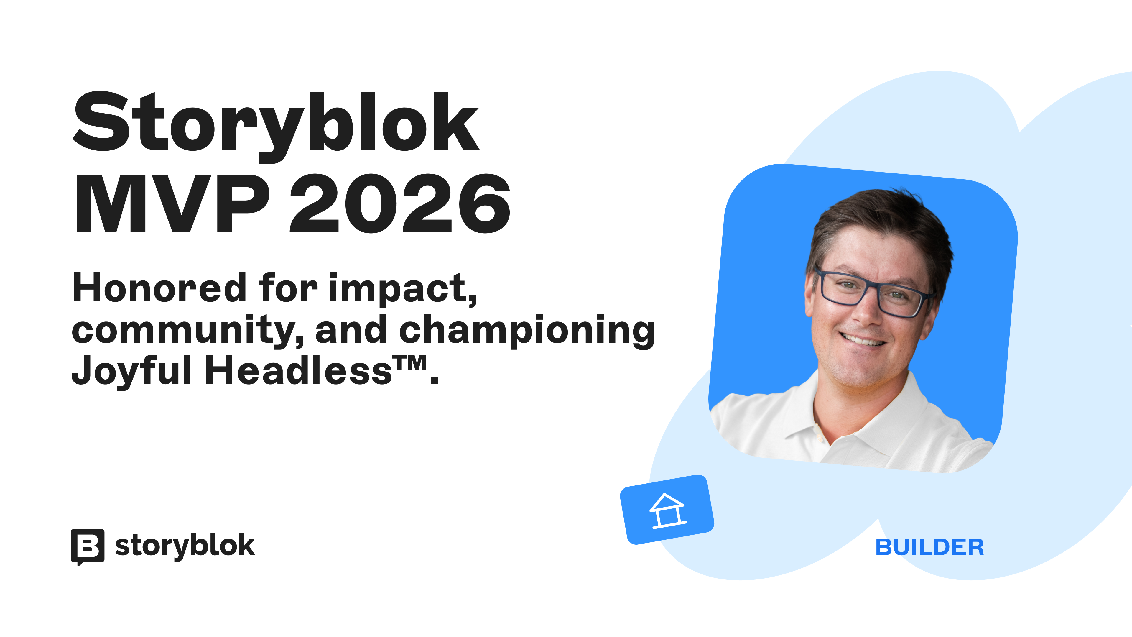 Storyblok MVP nomination announcement for Klaus Unterkircher