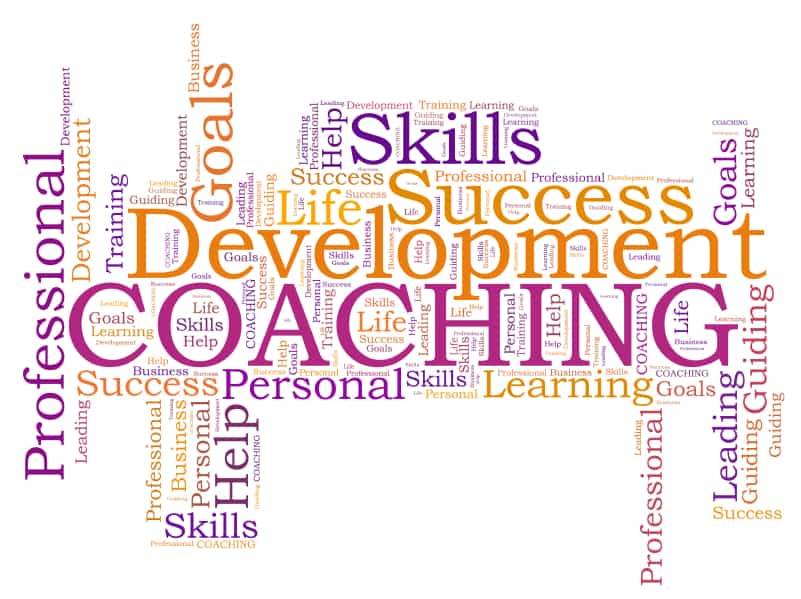 Coaching word cloud
