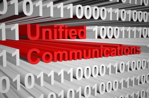 Unified communications as a binary code 3D illustration