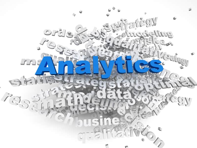 Analytics word cloud