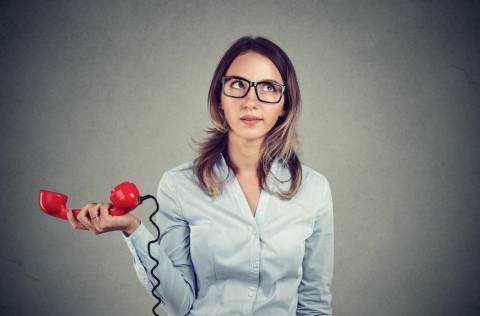 woman frustrated on phone