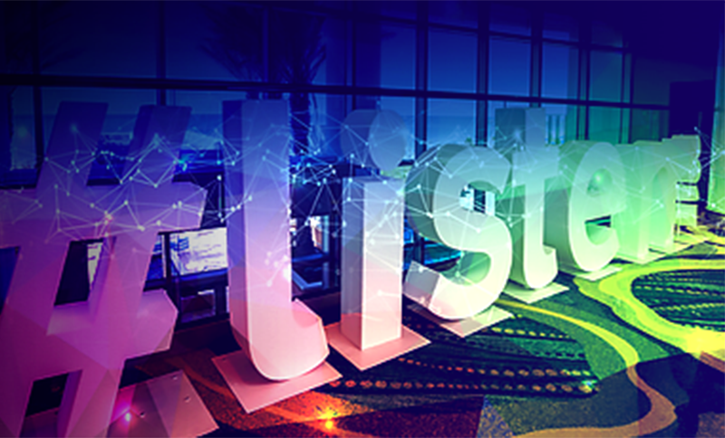 LISTEN 2019 conference signage