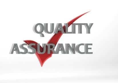 Quality assurance check mark