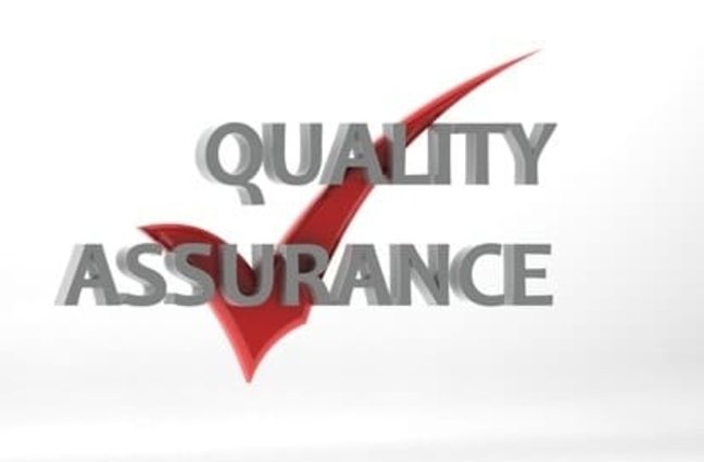 Quality assurance check mark