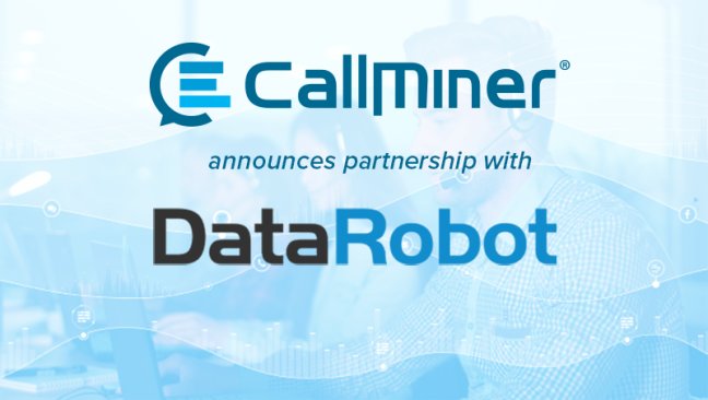 CallMiner and DataRobot logos