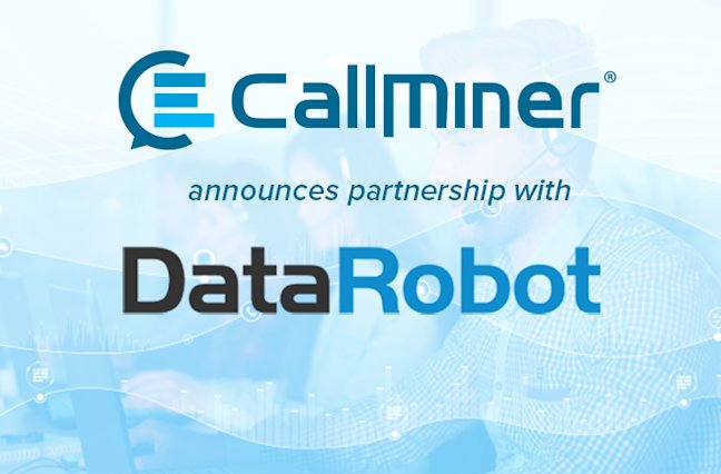 CallMiner and DataRobot logos