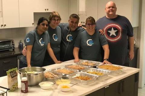 CallMiner Employees Give Back at Ronald McDonald House