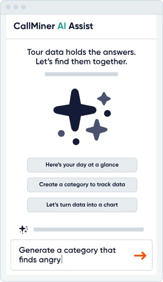 CallMiner AI Assist illustration