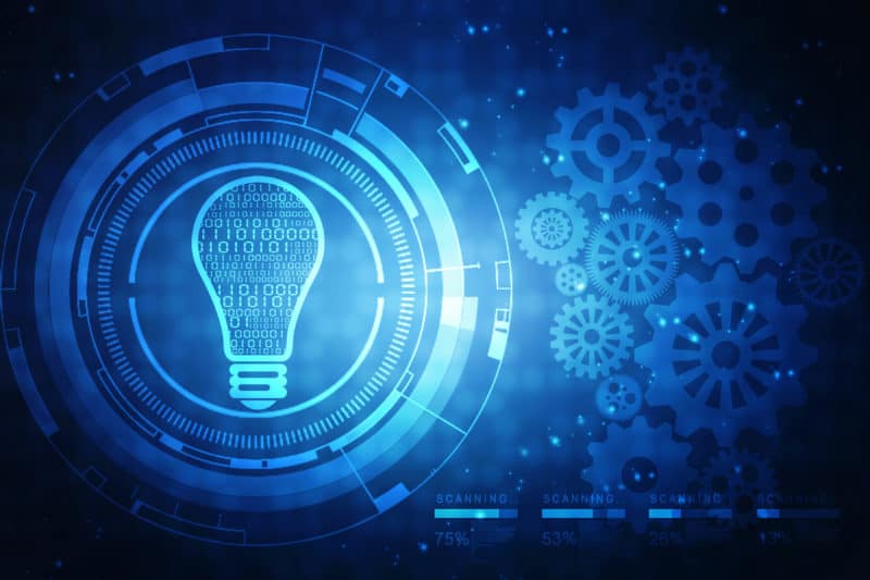 bulb future technology, innovation background