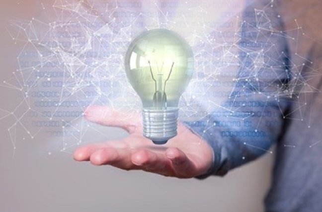 bulb future technology, innovation background, creative idea concept