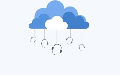 Call center cloud graphic