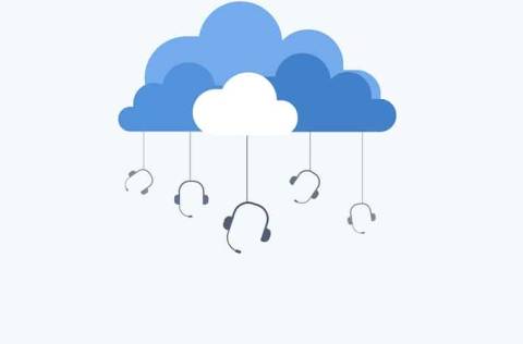 Call center cloud graphic