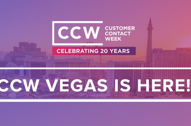 Customer Contact Week Vegas is here! Las Vegas background