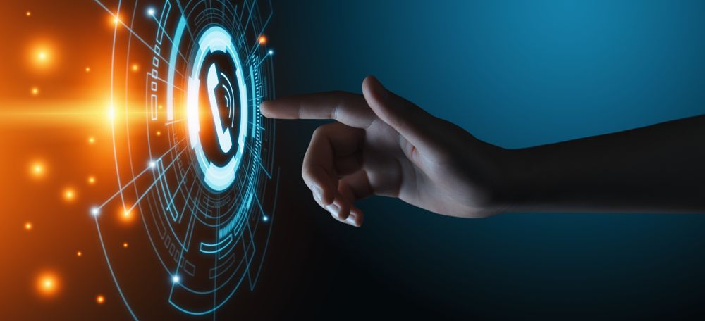 A finger pointing at AI.