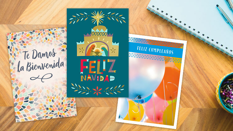 Feliz Cumpleaños & Chocolate Cake Spanish Birthday Card