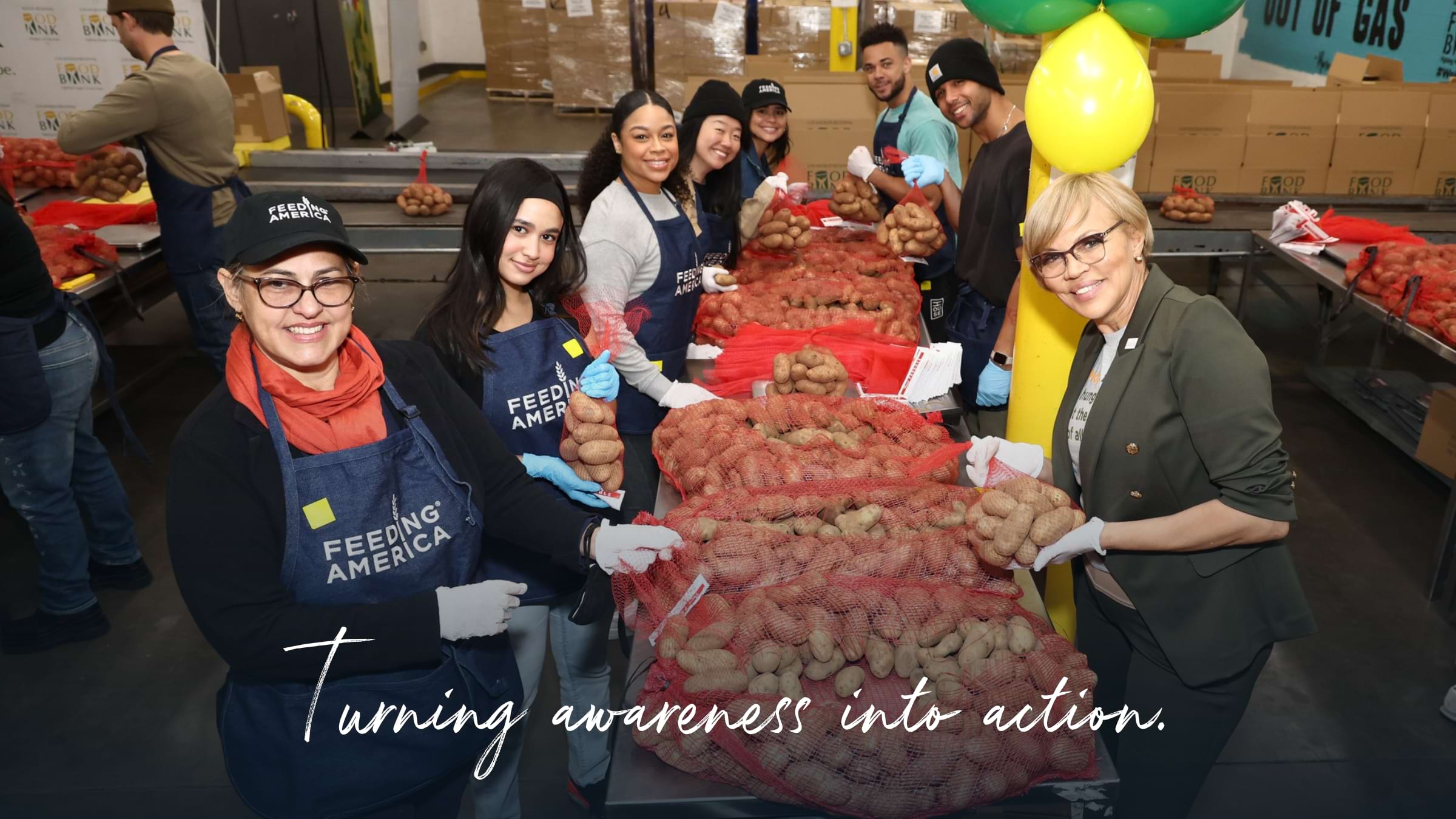 Turning awareness into action. Feeding America.