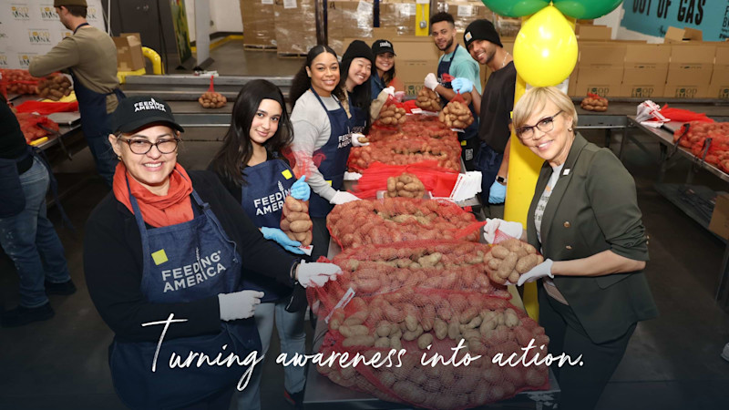 Turning awareness into action. Feeding America.