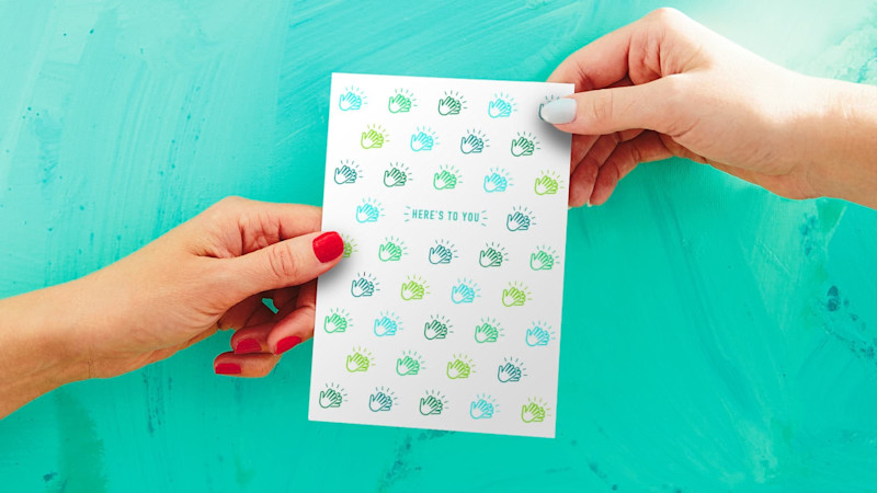 Here's to You Clapping Hands Card ARTICLE HERO IMAGE