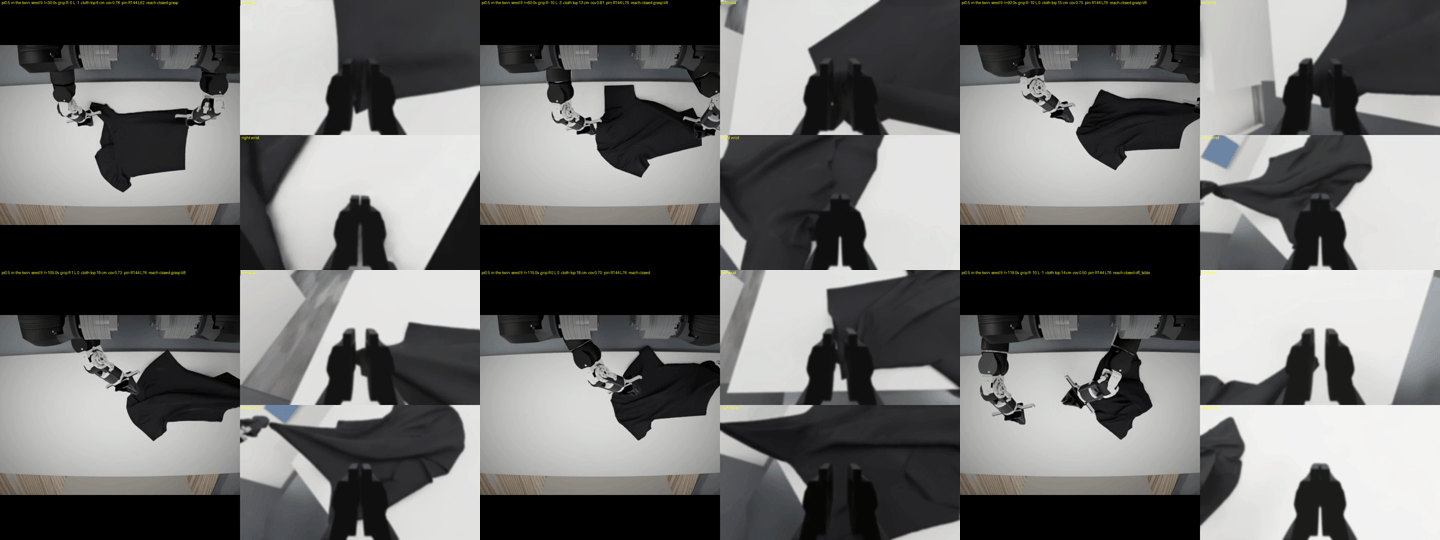 The best of 42 seeds (fwsafe s9) as five head-camera frames from 0 to 120 s. 