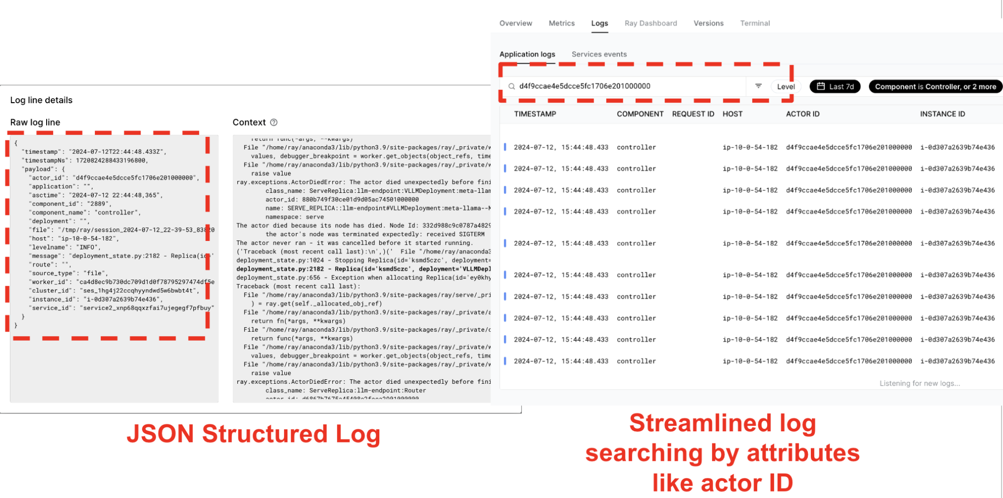 Structured Log Viewing