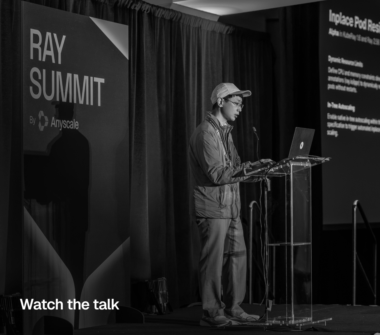 Watch the talk: Scaling Frontier AI with Ray on Kubernetes | KubeRay | Ray Summit 2026 Watch the talk: Scaling Frontier AI with Ray on Kubernetes | KubeRay | Ray Summit 2026