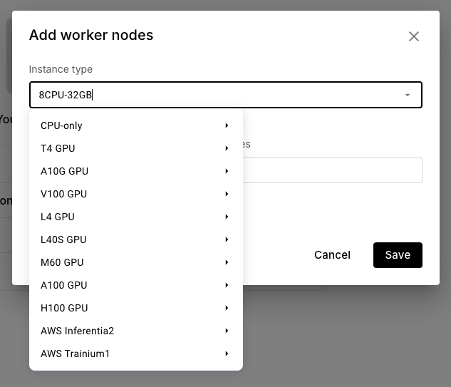 Add worker nodes