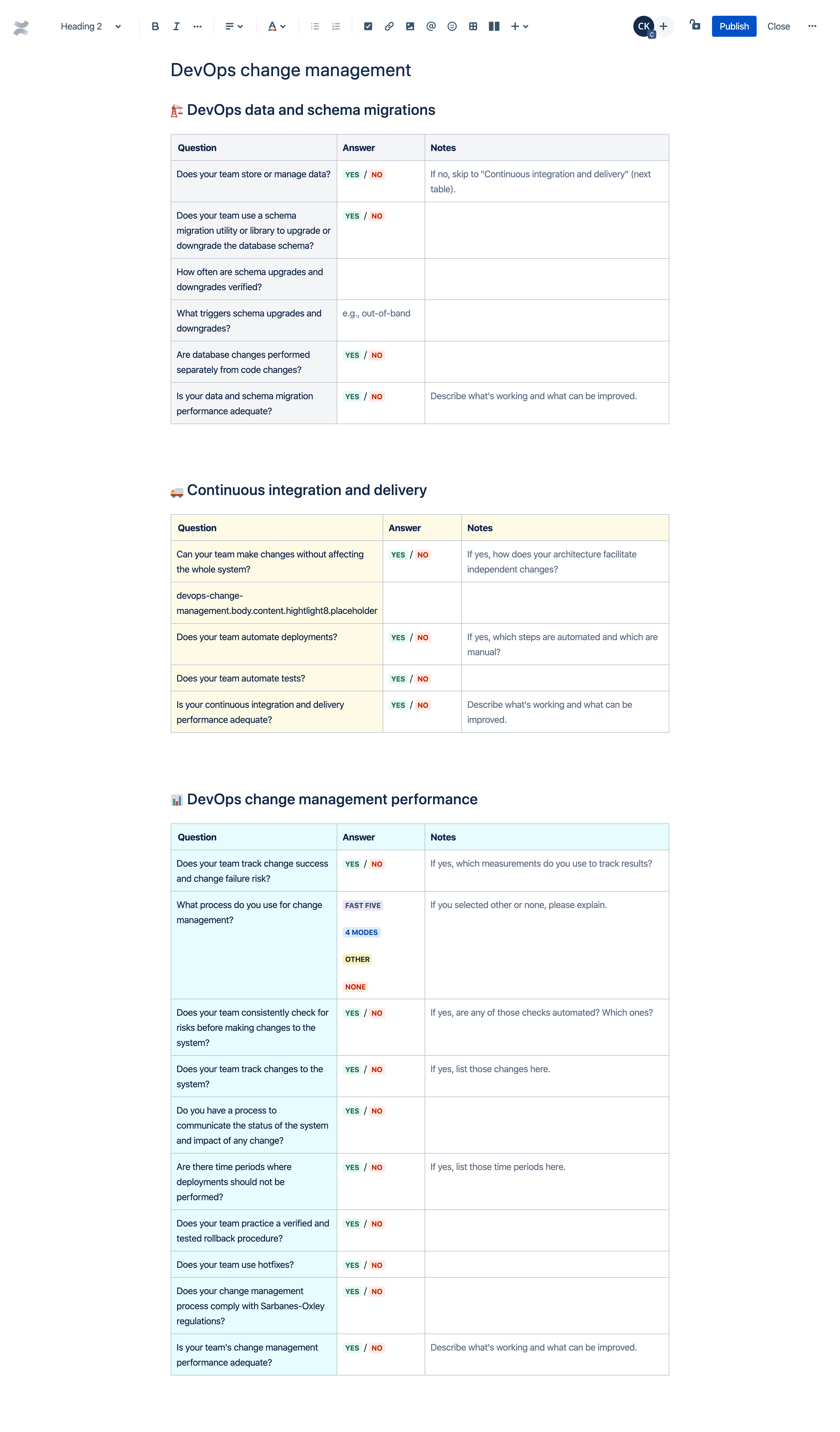 DevOps change management