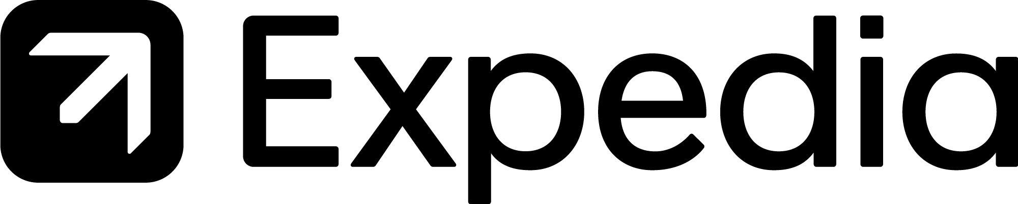 Expedia logo - black